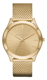 Michael Kors Slim Runway Quartz Gold Dial Gold Mesh Bracelet Watch For Women - MK8625 Buy Now By Michael Kors