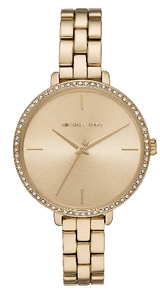 Michael Kors Charley Three-Hand Quartz Gold Dial Gold Steel Strap Watch for Women - MK4399 Buy Now By Michael Kors