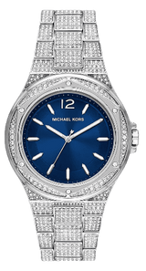 Michael Kors Lennox Three Hand Blue Dial Silver Steel Strap Watch For Women - MK6990 Buy Now By Michael Kors