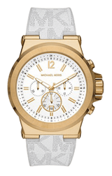 Michael Kors Dylan Chronograph White Dial White Rubber Strap Watch For Men - MK8937 Buy Now By Michael Kors