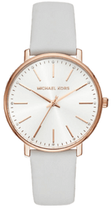 Michael Kors Pyper Quartz White Dial White Leather Strap Watch For Women - MK2800 Buy Now By Michael Kors