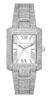 Michael Kors Emery Analog Crystals Silver Dial Silver Steel Strap Watch for Women - MK4648 Buy Now By Michael Kors