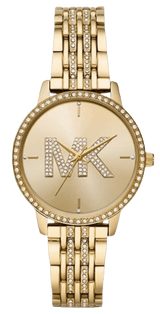 Michael Kors Melissa Pave Gold Dial Gold Steel Strap Watch for Women - MK4371 Buy Now By Michael Kors