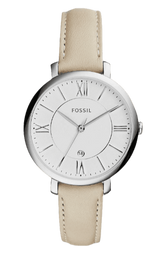 Fossil Jacqueline White Dial Beige Leather Strap Watch for Women - ES3793 Buy Now By Fossil