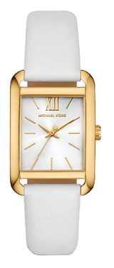 Michael Kors Petite Quartz White Dial White Leather Strap Watch for Women - MKO1059 Buy Now By Michael Kors