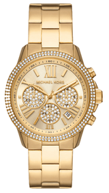 Michael Kors Bryn Pavé Quartz Gold Dial Gold Steel Strap Watch For Women - MK7199 Buy Now By Michael Kors