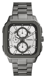 Fossil Inscription Multifunction Silver Dial Grey Steel Strap Watch for Men - BQ2657 Buy Now By Fossil