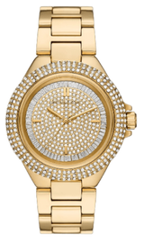 Michael Kors Camille Three-Hand Crystals Gold Dial Gold Steel Strap Watch for Women - MK1067 Buy Now By Michael Kors