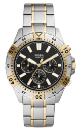 Fossil Garrett Analog Black Dial Two Tone Steel Strap Watch for Men - FS5771 Buy Now By Fossil