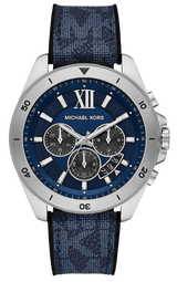 Michael Kors Brecken Chronograph Blue Dial Blue Rubber Strap Watch For Men - MK8923 Buy Now By Michael Kors