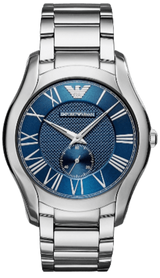 Emporio Armani Valente Quartz Blue Dial Silver Steel Strap Watch For Men - AR11085 Buy Now By Emporio Armani