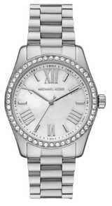 Michael Kors Lexington Crystals Mother of Pearl White Dial Silver Steel Strap Watch for Women - MK1087 Buy Now By Michael Kors
