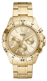 Fossil Garrett Chronograph Gold Dial Gold Steel Strap Watch for Men - FS5772 Buy Now By Fossil