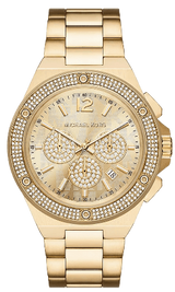 Michael Kors Lennox Chronograph Gold Dial Gold Steel Strap Watch For Men - MK8989 Buy Now By Michael Kors