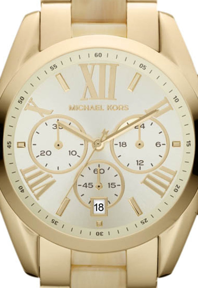 Michael Kors Bradshaw Gold Dial Gold Steel Strap Watch for Women - MK5722 Buy Now By Michael Kors