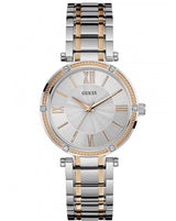 Guess Park Ave Silver Dial Two Tone Steel Strap Watch for Women - W0636L1 Buy Now By Guess