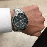 Emporio Armani Sportivo Chronograph Black Dial Silver Steel Strap Watch For Men - AR5984 Buy Now By Emporio Armani