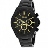 Hugo Boss Ikon Chronograph Black Dial Black Steel Strap Watch for Men - 1513278