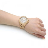 Michael Kors Camille Chronograph White Dial Gold Steel Strap Watch For Women - MK7270 Buy Now By Michael Kors