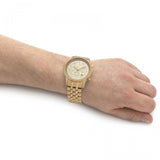 Michael Kors Hutton Chronograph Gold Dial Gold Steel Strap Watch For Men - MK8953 Buy Now By Michael Kors