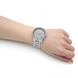 Michael Kors Ritz Chronograph Crystals Silver Dial Silver Steel Strap Watch For Women - MK7301 Buy Now By Michael Kors