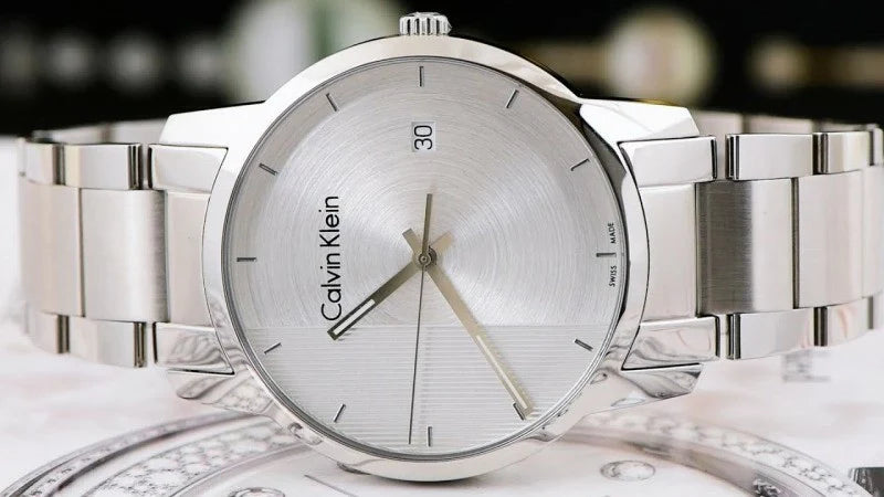 Calvin Klein City Chronograph Silver Dial Silver Steel Strap Watch for Men - K2G2G14X Buy Now By Calvin Klein