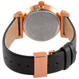 Versace V-Motif Vintage Logo Black Dial Black Leather Strap Watch for Women - VERE00818 Buy Now By Versace