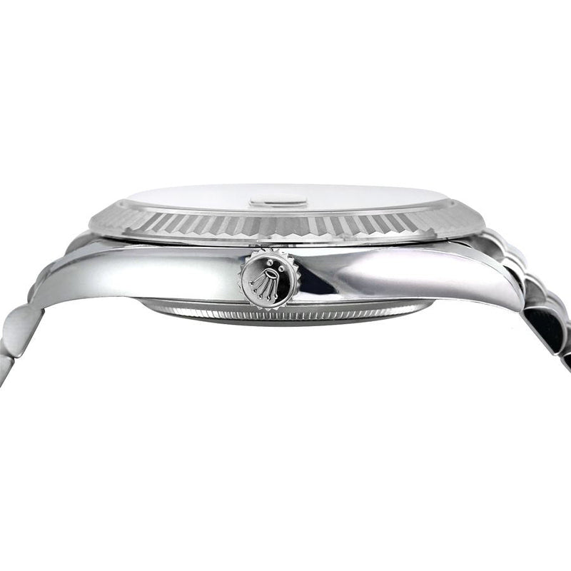 Shop Rolex Datejust 41 White Dial Silver Jubilee Bracelet Watch for Men - M126334-0010 in USA