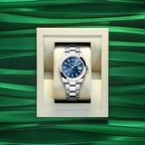 Shop Rolex Datejust 41 Oyster Blue Dial Oystersteel Strap Watch for Men - M126300-0001 in USA