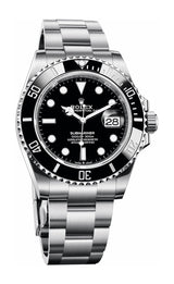 Shop Rolex Submariner Date Oyster 41 Black Dial Silver Oystersteel Strap Watch for Men - M126610LN-0001 in USA