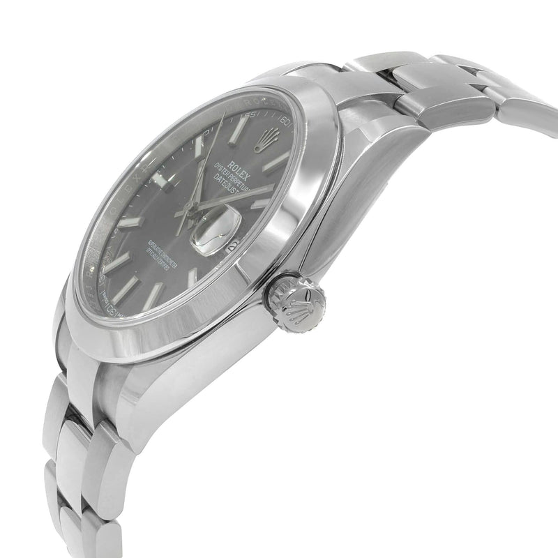 Shop Rolex Datejust 41 Oyster Grey Dial Oystersteel Strap Watch for Men - M126300-0007 in USA