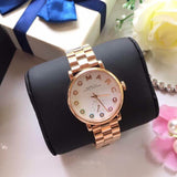 Marc Jacobs Baker White Dial Rose Gold Steel Strap Watch for Women - MBM3441 Buy Now By Marc Jacobs
