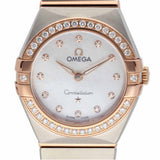 Omega Constellation Quartz Diamonds Mother of Pearl Dial Two Tone Steel Strap Watch for Women - 131.25.25.60.55.001