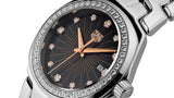 Shop Tag Heuer Link Quartz Diamonds Black Dial Silver Steel Strap Watch for Men - WBC131G.BA0649 in USA
