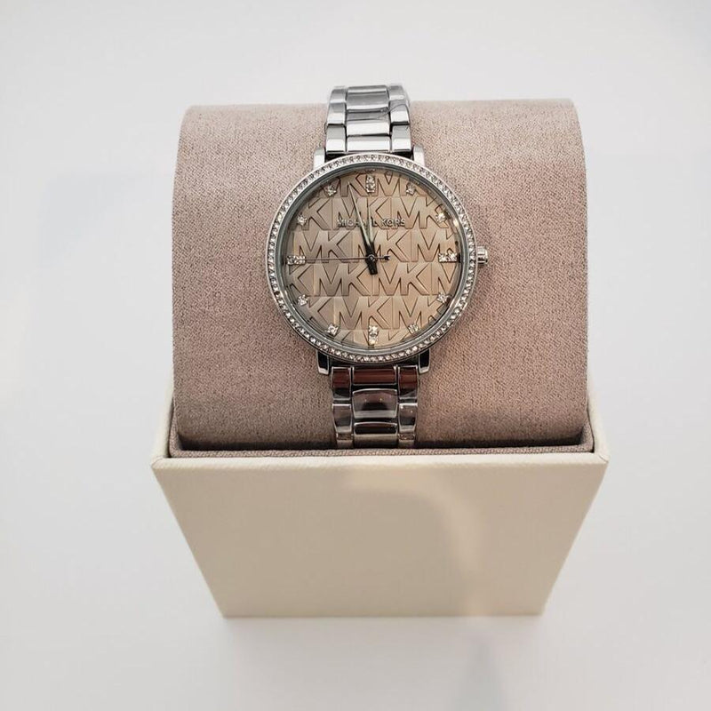 Michael Kors Pyper Analog Gray Dial Silver Steel Strap Watch For Women - MK4672 Buy Now By Michael Kors
