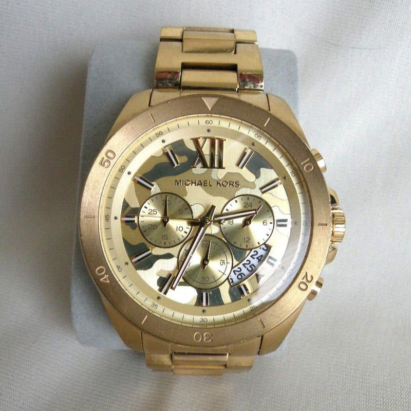 Michael Kors Brecken Chronograph Gold Dial Gold Steel Strap Watch For Men - MK8934 Buy Now By Michael Kors