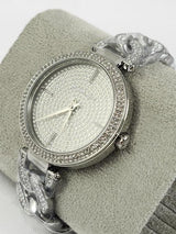 Michael Kors Catelyn Quartz Crystals Silver Dial Silver Steel Strap Watch For Women - MK4675 Buy Now By Michael Kors