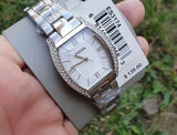Fossil Wallace Silver Dial Silver Steel Strap Watch for Women - ES3174 Buy Now By Fossil