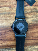 Emporio Armani Renato Quartz Blue Dial Blue Leather Strap Watch For Men - AR11190 Buy Now By Emporio Armani