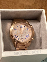 Michael Kors Bradshaw Chronograph Rose Gold Dial Rose Gold Steel Strap Watch For Women - MK6321 Buy Now By Michael Kors