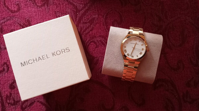 Michael Kors Lennox Three Hand Silver Dial Gold Steel Strap Watch For Women - MK7391 Buy Now By Michael Kors