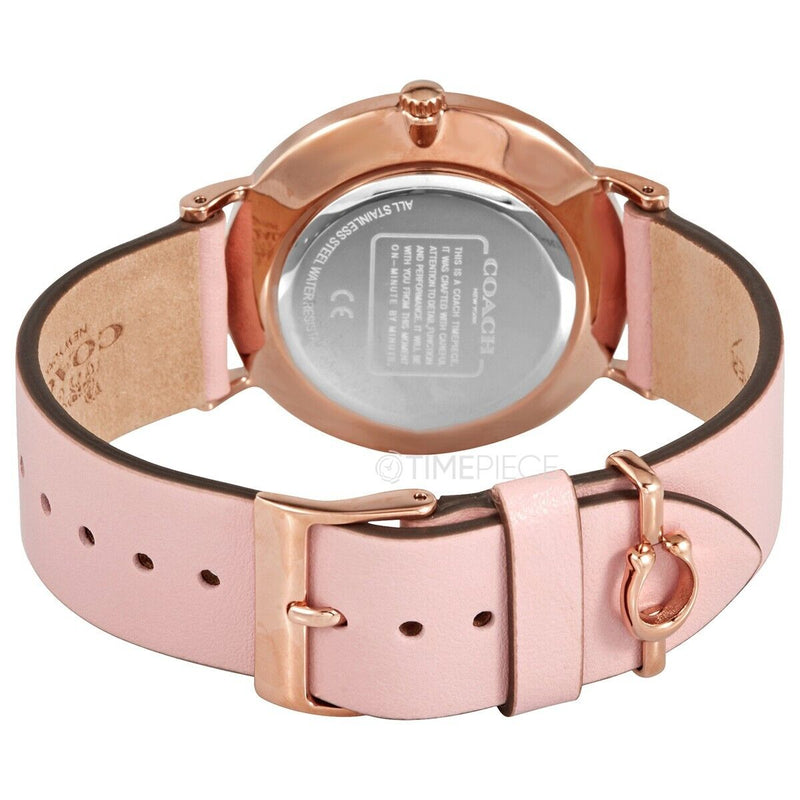 Coach Perry Rose Gold Dial Pink Leather Strap Watch for Women - 14503332-C Buy Now By Coach
