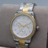 Michael Kors Tibby Multifunction White Dial Two Tone Steel Strap Watch For Women - MK6825 Buy Now By Michael Kors