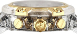 Versace Icon Active Chronograph Gold Dial White Silicone Strap Watch for Men - VEZ700121 Buy Now By Versace