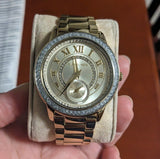 Michael Kors Madelyn Quartz Gold Dial Gold Steel Strap Watch For Women - MK6287