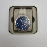 Fossil Forrester Chronograph Blue Dial Silver Steel Strap Watch for Men - FS5605 Buy Now By Fossil