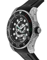 Shop Gucci Dive Quartz Kingsnake Black Dial Black Rubber Strap Watch For Men - YA136217 in USA