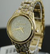 Michael Kors Lauryn Crystals Gold Dial Gold Steel Strap Watch For Women - MK3930 Buy Now By Michael Kors