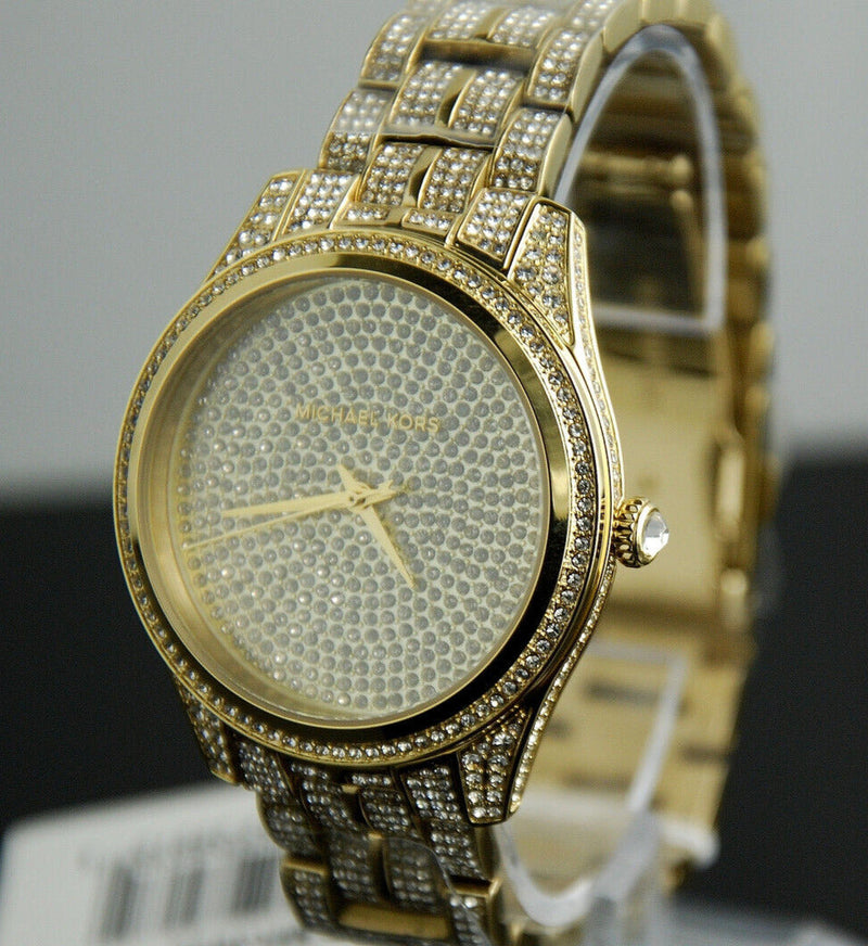 Michael Kors Lauryn Crystals Gold Dial Gold Steel Strap Watch For Women - MK3930 Buy Now By Michael Kors