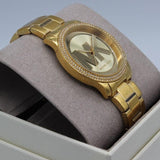 Michael Kors Tibby Three Hand Gold Dial Gold Steel Strap Watch For Women - MK6879 Buy Now By Michael Kors